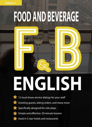 ﻿غذا و نوشیدنی انگلیسی (کتاب انگلیسی مهمان نوازی 1)