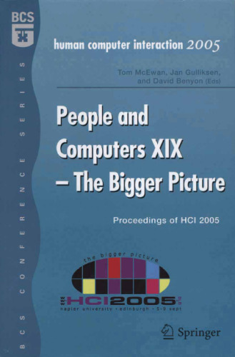 افراد و رایانه ها XIX - تصویر بزرگتر: مجموعه مقالات HCI 2005 (کنفرانس BCS)