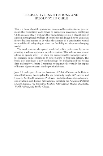 ﻿نهادهای قانونی و ایدئولوژی در شیلی (اقتصاد سیاسی نهادها و تصمیمات)
