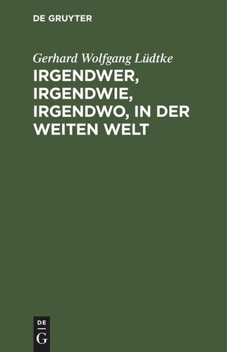 ﻿کسی، به نحوی، جایی، در جهان گسترده