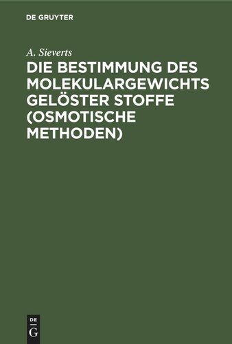 ﻿تعیین وزن مولکولی مواد محلول (روش اسمزی)