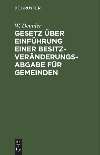 ﻿قانون وضع مالیات تغییر ملک برای شهرداریها: مورخ 15 ژوئن 1898