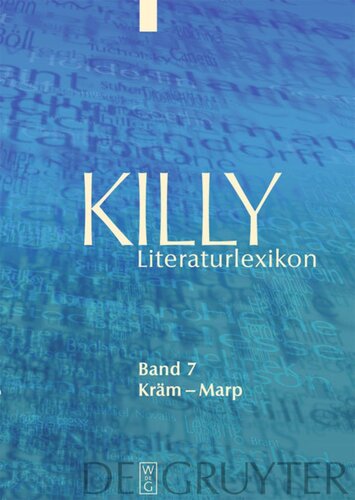 ﻿Killy Literature Lexicon: Volume 7 Kräm – Marp