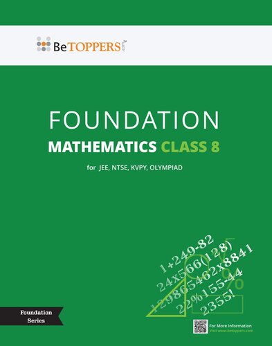 ﻿Class 8 Mathematics - BeTOPPERS IIT Foundation Series - نسخه 2022