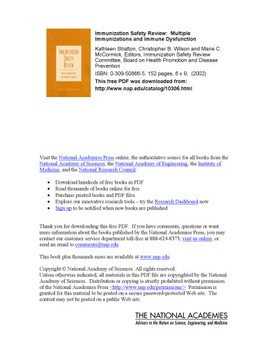 بررسی ایمنی ایمن سازی: ایمن سازی های متعدد و نقص عملکرد ایمنی (سری قطب نما)