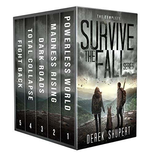﻿سریال The Complete Survive the Fall (یک مهیج بقای پسا آخرالزمانی، کتاب‌های 1-5) (جعبه‌های پایان جهان)