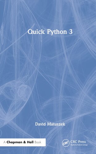 ﻿Quick Python 3 (برنامه نویسی سریع)