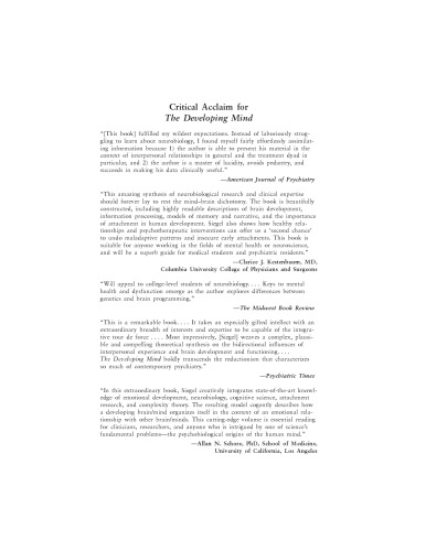 ﻿ذهن در حال توسعه: به سمت عصب شناسی تجربه بین فردی