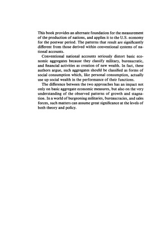 اندازه گیری ثروت ملل: اقتصاد سیاسی حساب های ملی