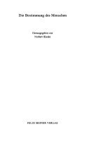 ﻿روشنگری، جلد 11/1: هدف انسان