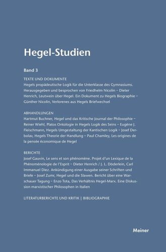 ﻿مطالعات هگل جلد 3