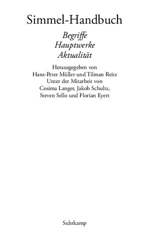 ﻿کتابچه راهنمای زیمل. اصطلاحات، آثار اصلی، موضوعیت