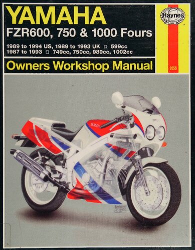 ﻿راهنمای کارگاه صاحبان هاینس یاماها FZR600، 750 و 1000