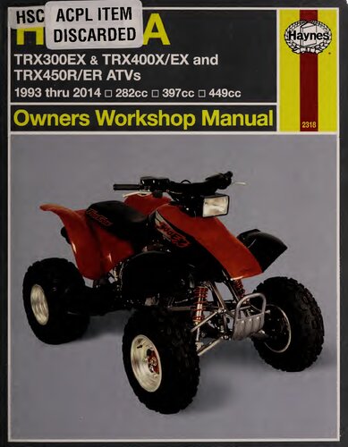 ﻿هاینس هوندا TRX300EX، TRX400X/EX
