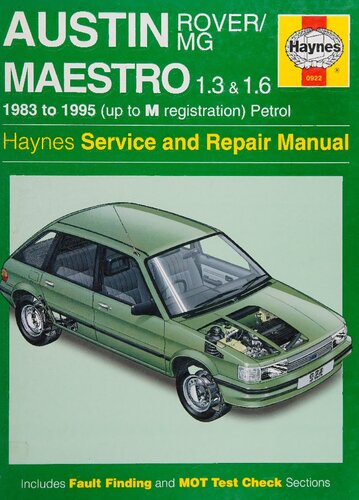 ﻿راهنمای خدمات و تعمیرات Haynes Austin/MG Maestro 1.3 و 1.6