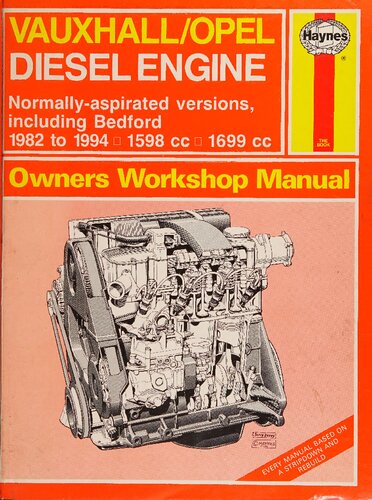 ﻿راهنمای کارگاه صاحبان موتورهای دیزل هاینس واکسهال/اوپل 1.6 و 1.7