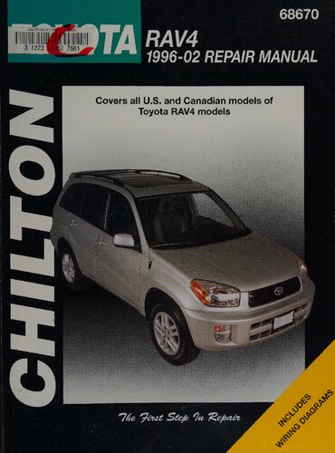﻿دفترچه راهنمای تعمیر Toyota Rav4 1996-02 Chilton: مدل های ایالات متحده و کانادایی مدل های تویوتا RAV4 را پوشش می دهد