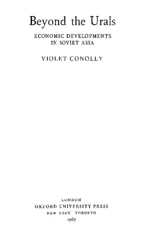 ﻿فراتر از اورال: تحولات اقتصادی در آسیای شوروی.