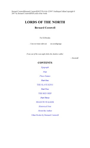 اربابان شمال (Chronicles Saxon، Book 3)