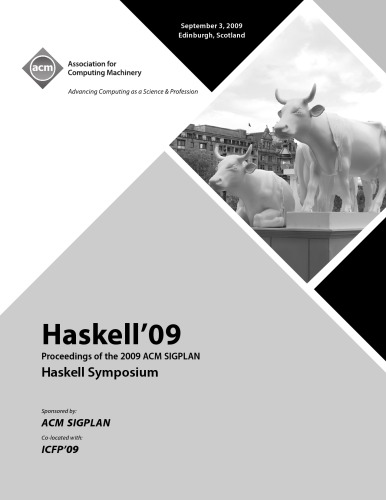 مجموعه مقالات Haskell09 سمپوزیوم ACM SIGPLAN Haskell در سال 2009