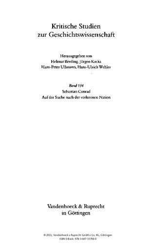 ﻿در جستجوی ملت گمشده: تاریخ نگاری در آلمان غربی و ژاپن، 1945-1960
