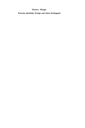 ﻿معیارهای موعظه مسیحی از نظر سورن کیرکگارد