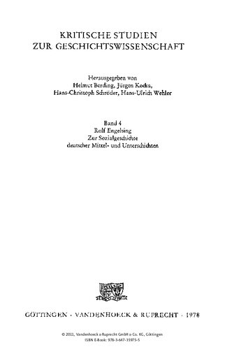 ﻿درباره تاریخ اجتماعی طبقات متوسط ​​و پایین آلمانی