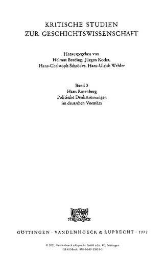 ﻿جریان های فکری سیاسی در دوره پیش از مارس آلمان