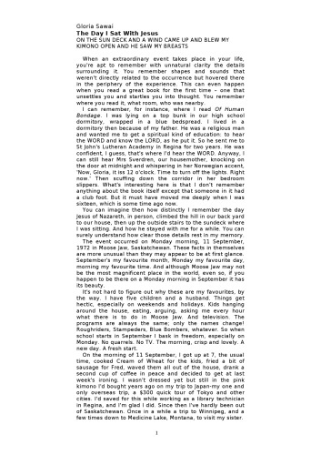 ﻿روزی که با عیسی نشسته ام