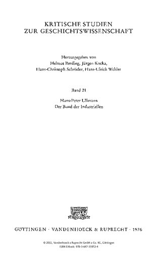 ﻿فدراسیون صنعتگران: سازمان ، نفوذ و سیاست صنعتگران صنعت کوچک و میانه در امپراتوری آلمان در سالهای 1895-1995