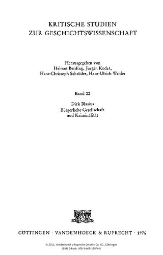 ﻿جامعه مدنی و جرم و جنایت: در مورد تاریخ اجتماعی پروس در دوره پیش از مارس