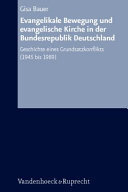 ﻿جنبش انجیلی و کلیسای انجیلی در جمهوری فدرال آلمان: تاریخ درگیری دادگاه (1945 تا 1989)