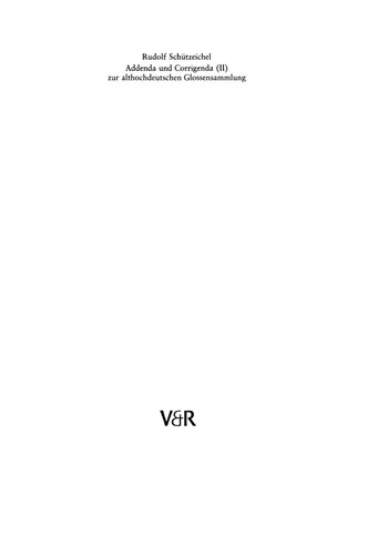 ﻿الحاقیه و تصحیح (II) به مجموعه جلای آلمانی قدیمی