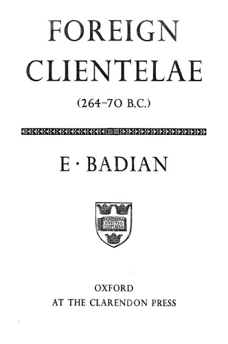 Clientelae خارجی ، 264-70 B.C.