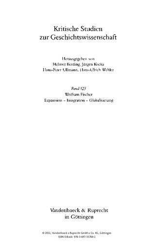 ﻿گسترش، یکپارچگی، جهانی شدن: مطالعاتی در تاریخ اقتصاد جهانی