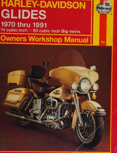 ﻿راهنمای کارگاه صاحبان Haynes Harley-Davidson Glides 1970 تا 1991