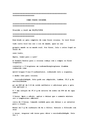 ﻿طرز تهیه کوکائین: راهنمای کامل