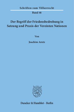 ﻿مفهوم تهدید صلح در اساسنامه و رویه سازمان ملل متحد