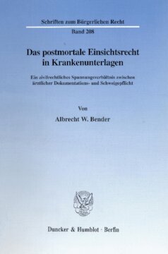 ﻿حق پس از مرگ برای بازرسی سوابق پزشکی: تنش قانون مدنی بین اسناد پزشکی و محرمانه بودن