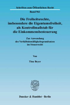 ﻿حقوق مدنی، به ویژه آزادی مالکیت، به عنوان یک استاندارد کنترل برای مالیات بر درآمد: در مورد استفاده از اصل تناسب در قانون مالیات
