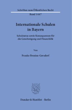 ﻿مدارس بین المللی در بایرن: وضعیت مدرسه و پیامدهای تأیید و کمک مالی