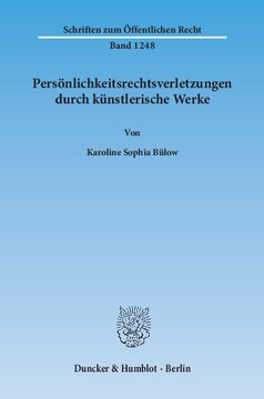 Persönlichkeitsrechtsverletzungen durch künstlerische Werke
