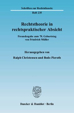 ﻿نظریه حقوقی در یک دیدگاه حقوقی: دوستان 70 سالگی Friedrich Müller