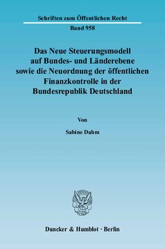 ﻿مدل کنترل جدید در سطح فدرال و ایالتی و همچنین سازماندهی مجدد کنترل مالی عمومی در جمهوری فدرال آلمان