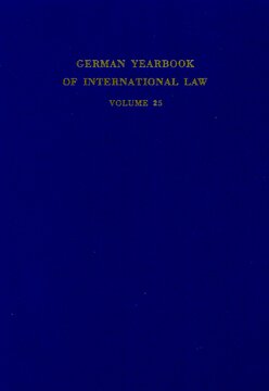 ﻿سالنامه حقوق بین الملل آلمان / سالنامه حقوق بین الملل: جلد 25 (1982)