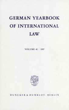 ﻿سالنامه آلمانی حقوق بین الملل / سالنامه حقوق بین الملل: جلد 40 (1997)