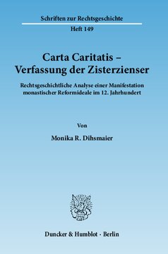 ﻿Carta Caritatis - قانون اساسی سیسترسیان: تحلیل حقوقی-تاریخی از تجلی آرمان های اصلاحات رهبانی در قرن دوازدهم
