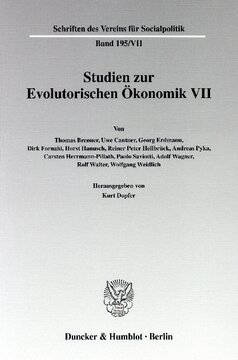 ﻿مطالعات در مورد اقتصاد Evolutor VII: اقتصاد تکنولوژی - مبانی روش شناختی ، اقتصاد سنجی و ریاضی