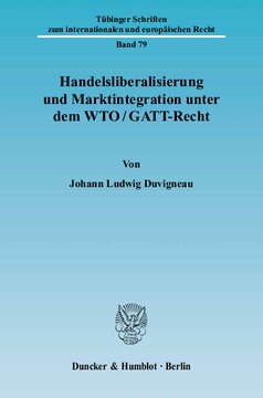 ﻿آزادسازی تجاری و ادغام بازار تحت WTO/GATT-LAW