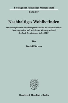 ﻿رفاه پایدار: درک ادعایی جامعه بین المللی از توسعه و اندازه گیری آن با استفاده از شاخص توسعه پایه (BDI)